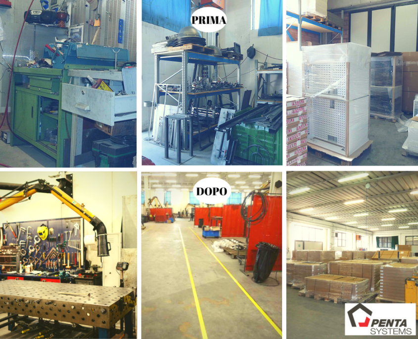 Lean Production in Penta Systems il contract del metallo per arredo negozi